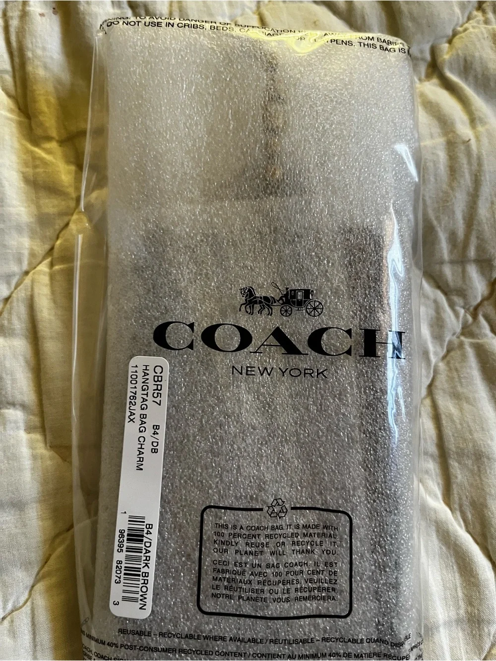 COACH Xtra Large Maple Hangtag Charm - Picture 3 of 8